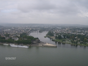 monding moezel in rijn