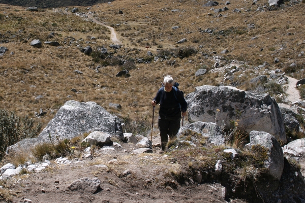 Klim naar refugio Peru   (4480 m)