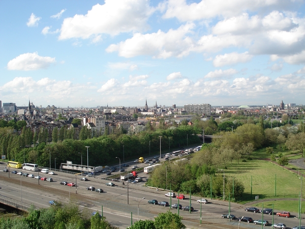 zicht op ring en Borsbeekbrug