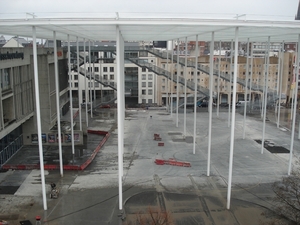 Nieuwe overdekking Theaterplein