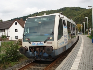 Rurtalbahn in station van Abenden Eifel (D)