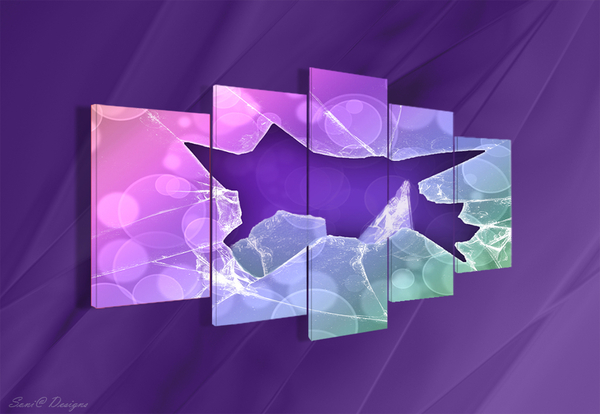 kader 5 gebroken glas