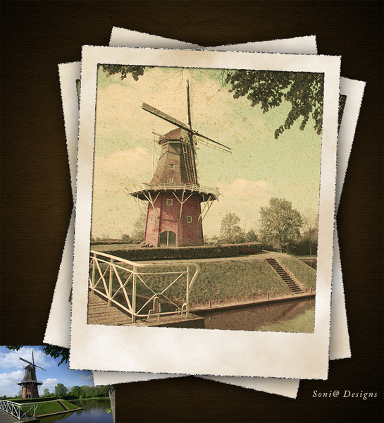 anders verouderd een wat afgetrokken foto van gemaakt
