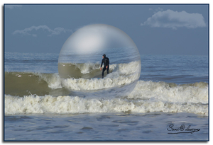 surfer in Westende