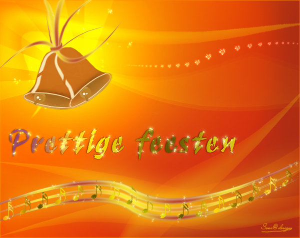kerstkaart met paden