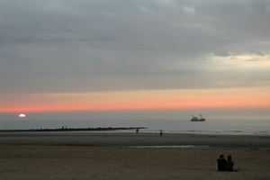 Oostende zonsondergang