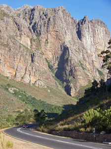 na de tunnel uitzicht op de Dutoitskloof