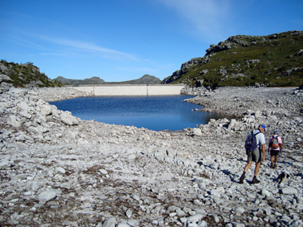 31 december bij dam op de Tafelberg