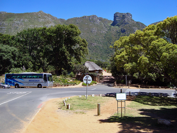 ingang Kirstenbosch start- en eindpunt wandeling