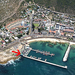 KalkBay station rechts en links restaurant Harbour House