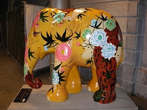 elephant parade 005 in het Centraal Station