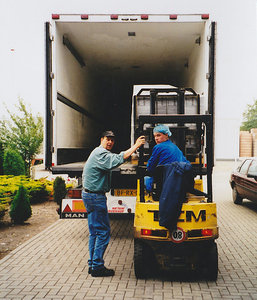 Palletje lossen