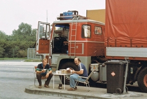 Boonstra Limburg Lahn, 14 september 1984. met berend de haan joop