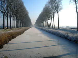 Vanop de brug