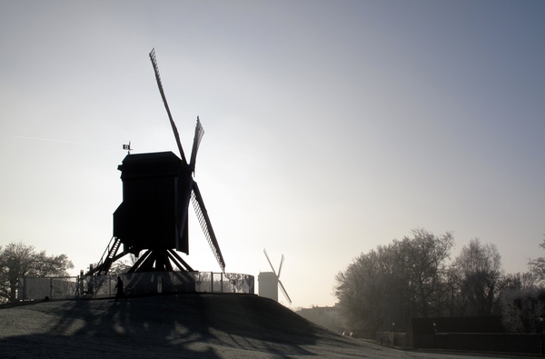 Aan de molens van Brugge
