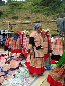 Markt in Cocly ,Flower Hmong
