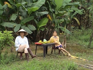 Noord Vietnam  provincie Lao Cai , Op weg naar Tha Pin