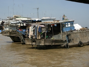 Zuid Vietnam   Leven op het water  in  de Mekong delta