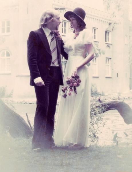 Maritte en Toon trouwfoto juni 1976