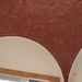 Koepelvormig plafond in de kamers