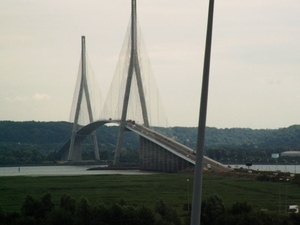 185-Brug van    Normandie over seine in la haver