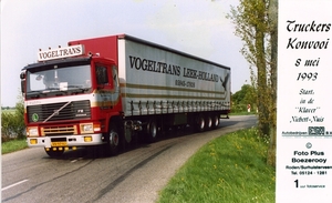 vogeltrans truckers konvooi