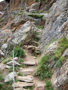 Erlebenisweg naar de Almagellerhutte