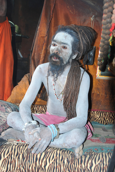 India-Heilige man in Benares