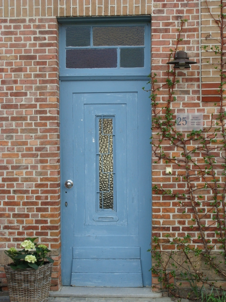 Blauwe deur