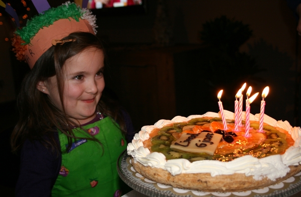 31 jan 2009 Liesel met verjaardagstaart