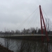 de nieuwe voetgangersbrug