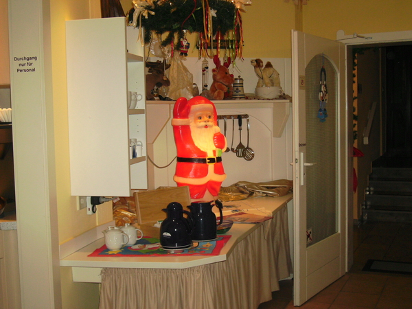 kerstmannetje waakt