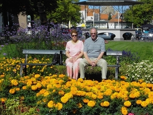 tussen de bloemen