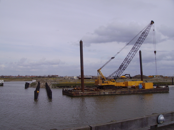 Voorbereiding aanleg nieuwe aanlegsteigers