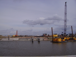 Voorbeiding nieuwe aanlegsteigers