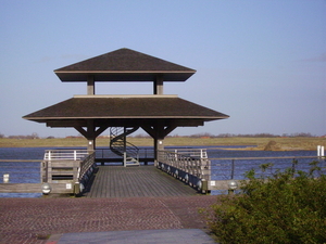 Uitkijkplaats over de vaargeul