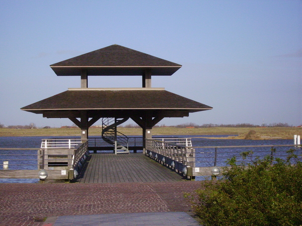Uitkijkplaats over de vaargeul
