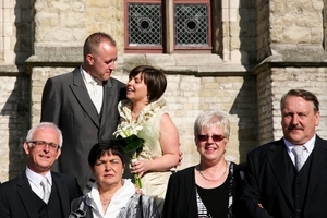 trouwfoto trouwers en ouders