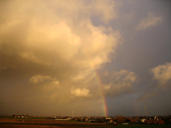 Winter regenboog