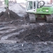 De dam wordt weg gehaald februari 2007