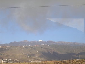 de teide na regen beneden