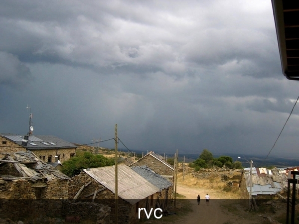 Onweer in Foncebadon