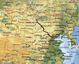 134het traject naar Beijing