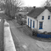 huis met blauw