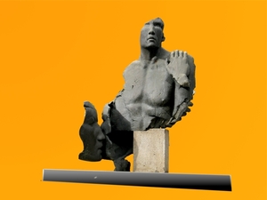 de kus achterkant