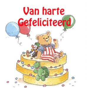 van harte gefeliciteerd