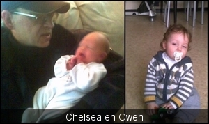 Owen en Chelsea mijn kleinkinderen!