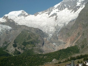 gezicht op Saas Fee