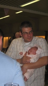 Papa & Lise,nog een beetje onwennig