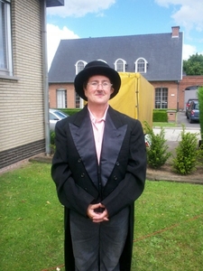 Suzanne , onze Boskabouterin in outfit